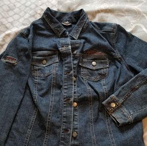Harley Davidson 105th Anniversary denim jacket
